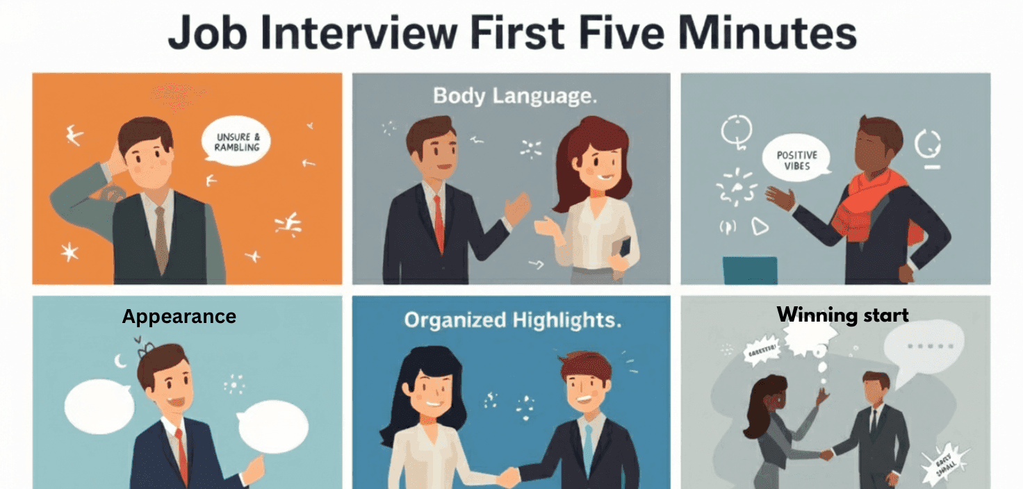 How to win your job interview in the first 5 minutes